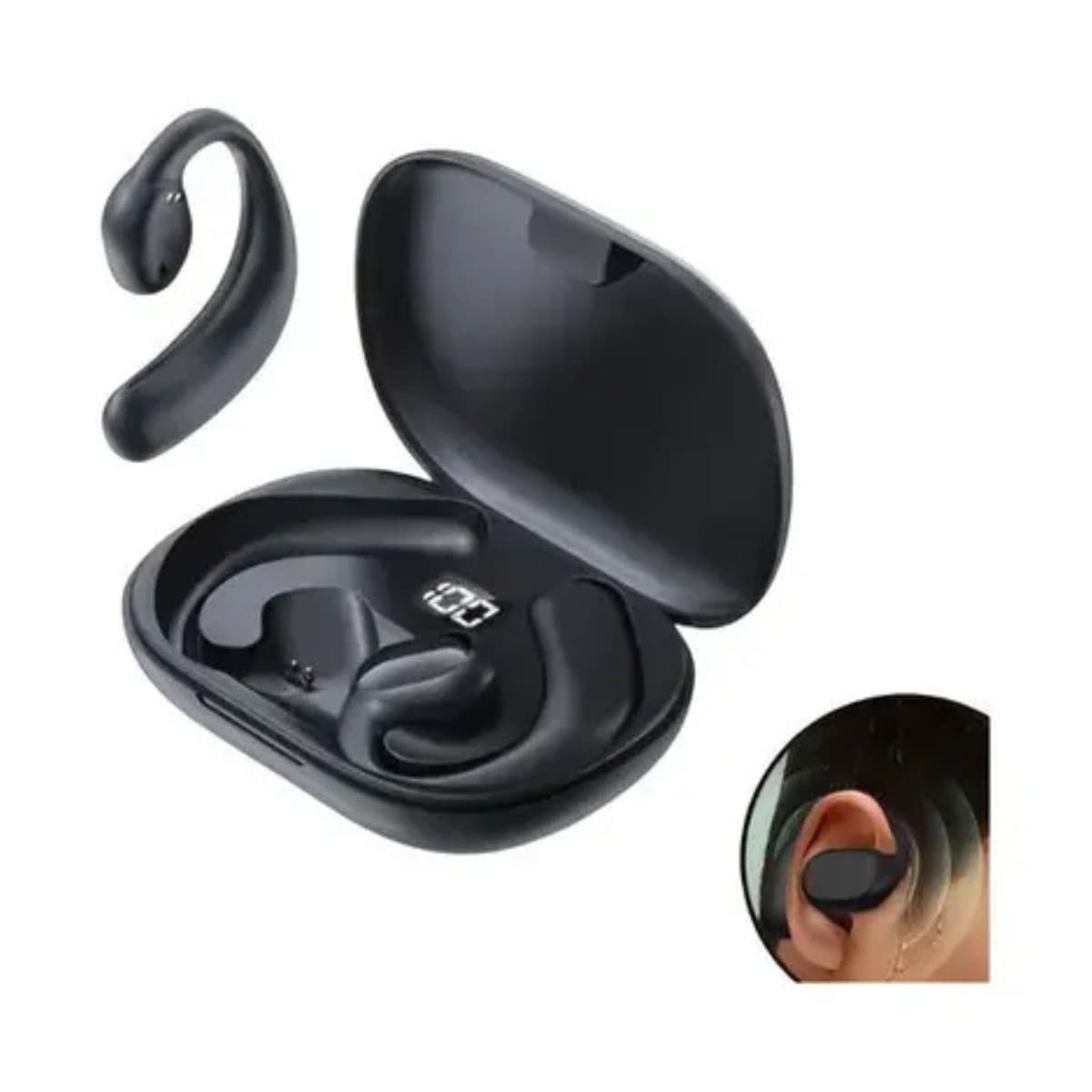 Fone de Ouvido Bluetooth Condução Óssea Original Sem Fio